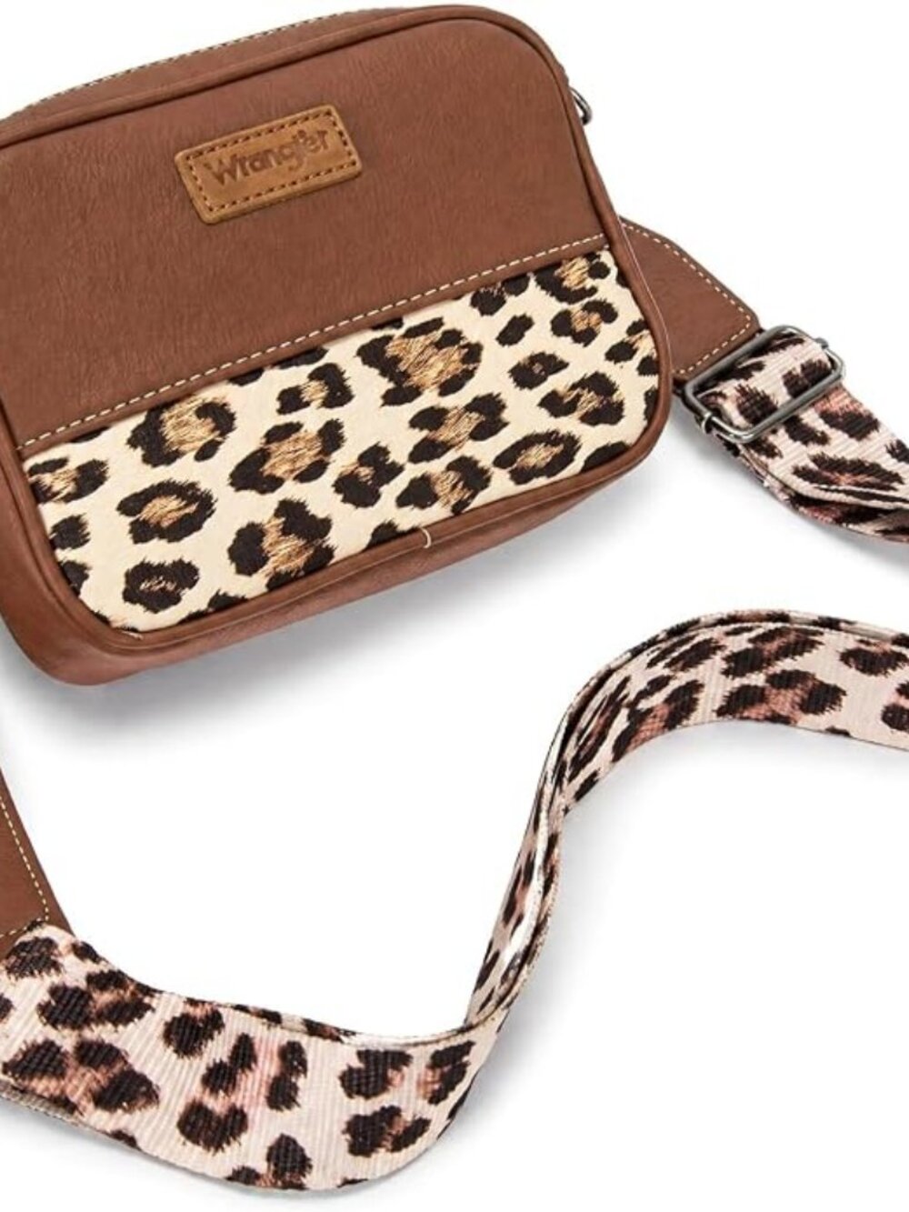 Wrangler Small Crossbody Bags for Women Brown Mini Purses with Guitar Strap - Picture 6 of 15